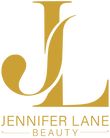 Jennifer Lane Beauty logo in gold